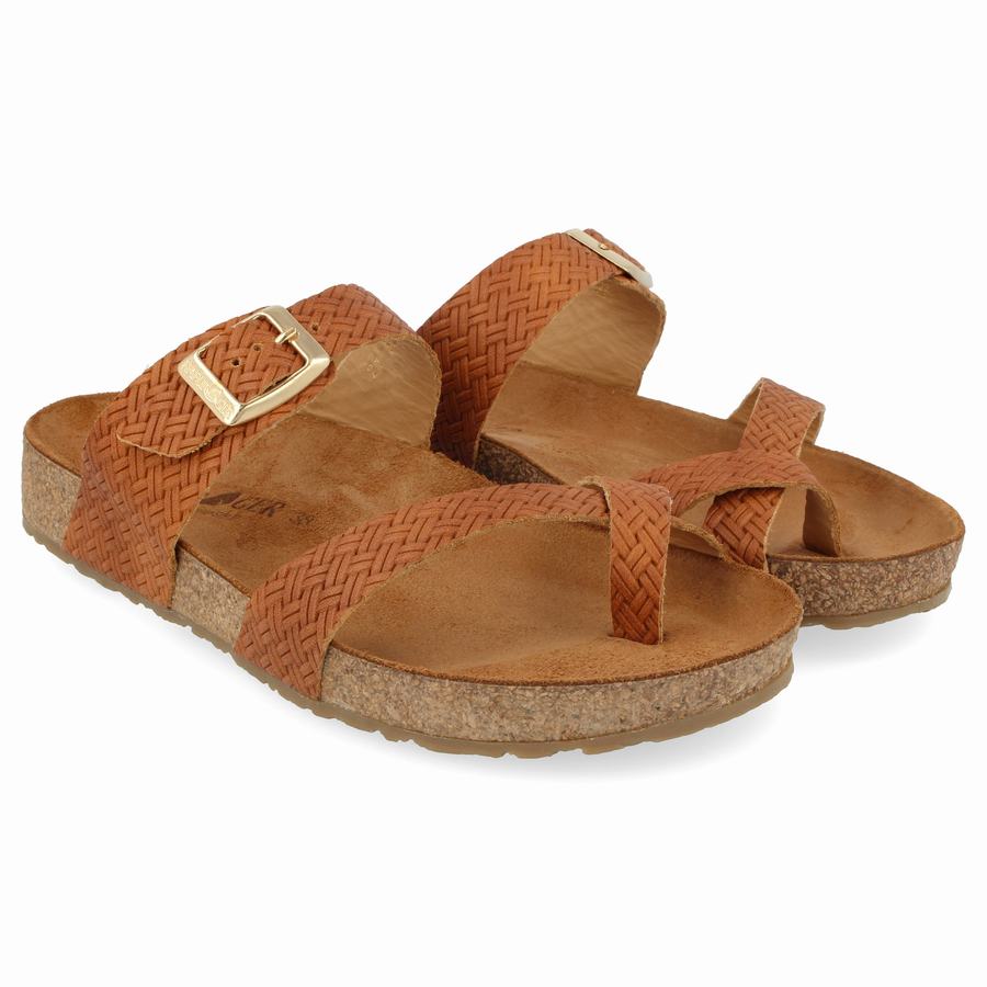 Haflinger Juno Sandalen Damen Orange | LUJ3968DU