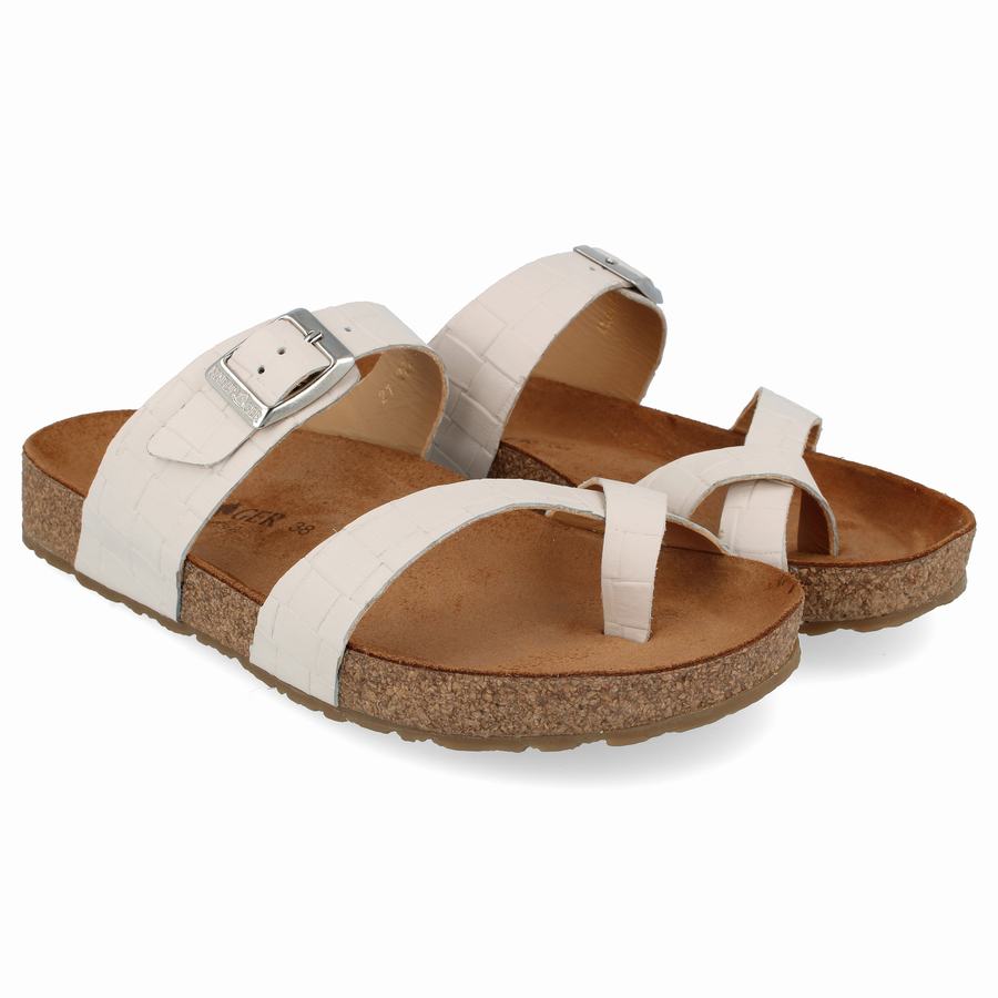 Haflinger Juno Sandalen Damen Weiß | UBE8296AG