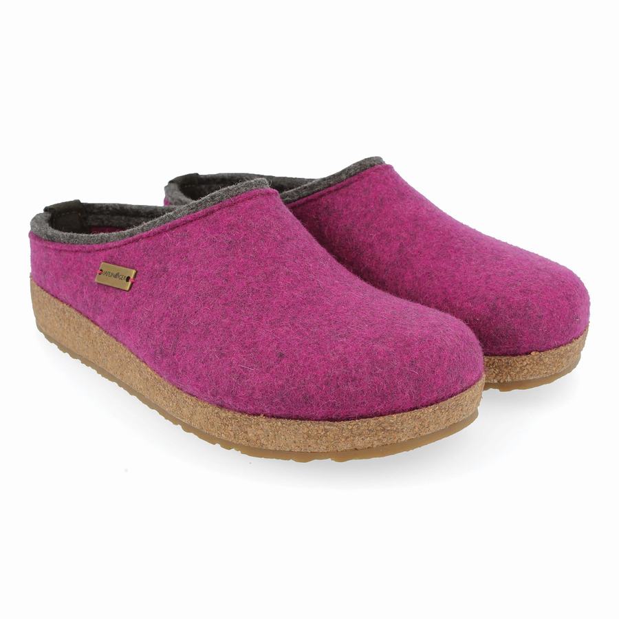 Haflinger Kris Clogs Damen Lila | CJY8124IT