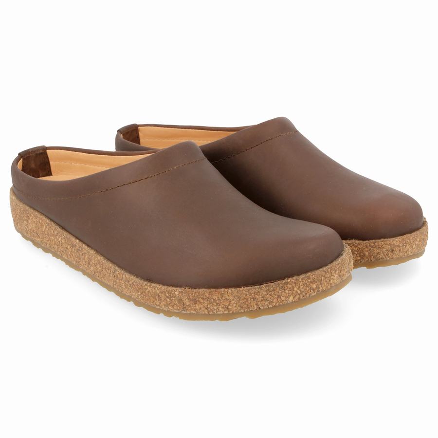 Haflinger Phillip Clogs Herren Braun | EQM8537NF