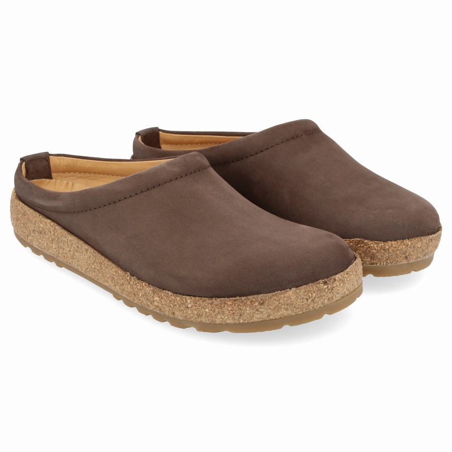 Haflinger Phillip Clogs Herren Schokolade | NUS7962JE