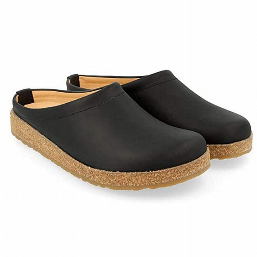 Haflinger Phillip Clogs Herren Schwarz | NPF1786RR