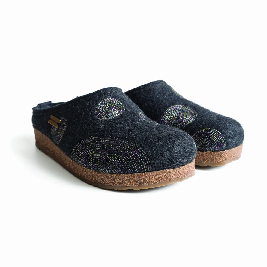 Haflinger Spirit Clogs Damen Navy | KQX5530CJ