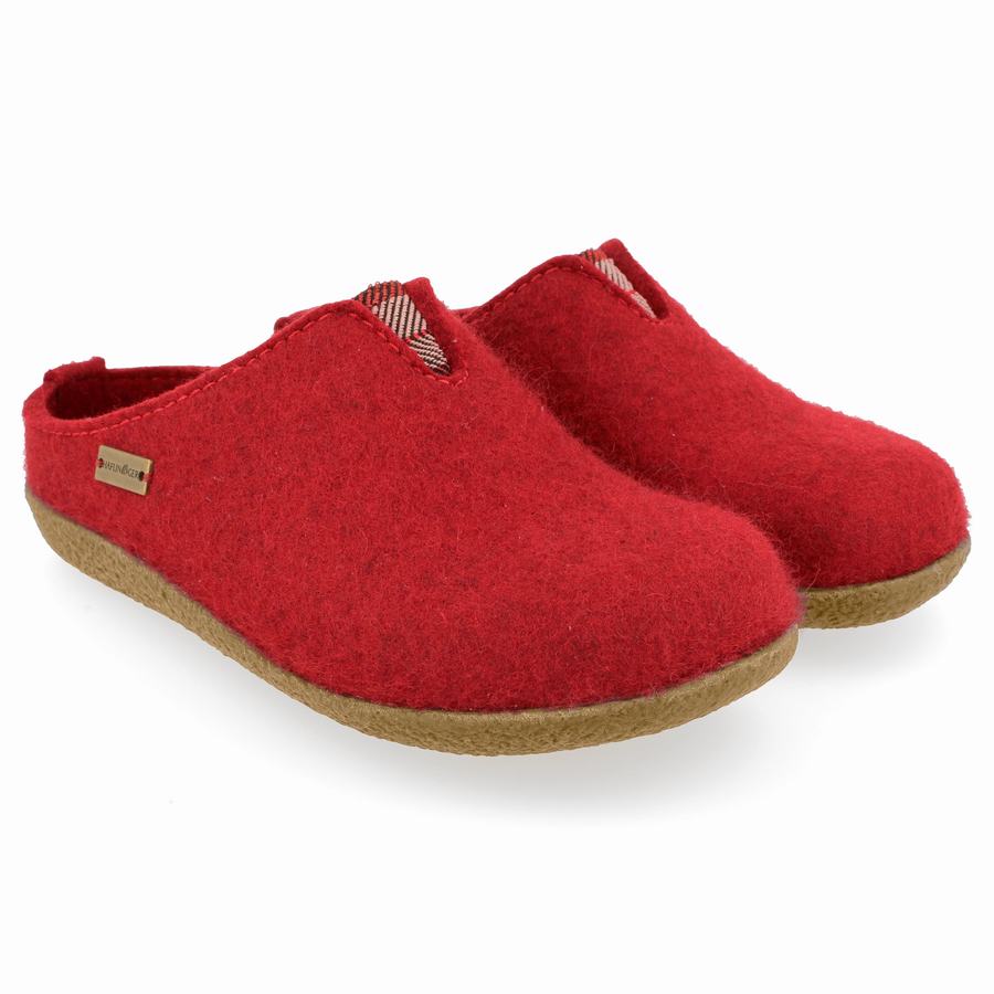 Haflinger Visby Clogs Damen Rot | NLZ3567FQ